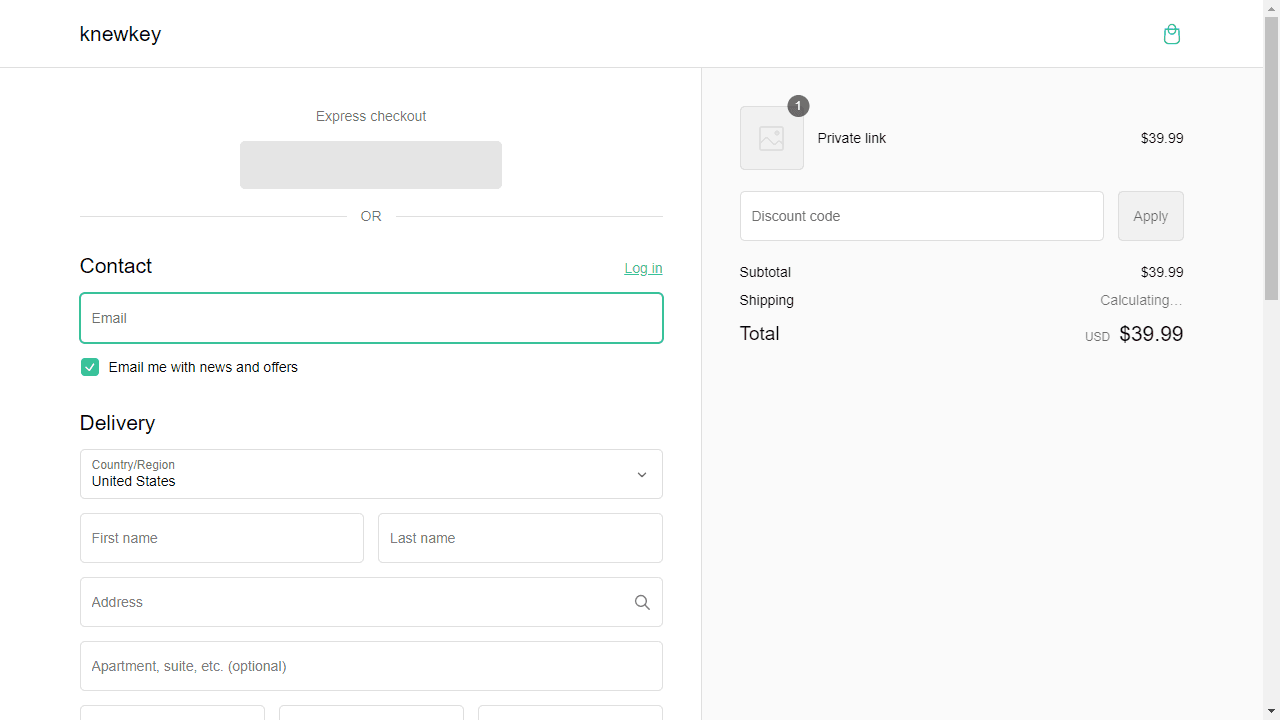 How to apply Knewkey coupon code